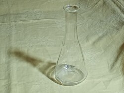 Üveg borosüveg hitelesített 3 dl 19,5cm magas retro palack