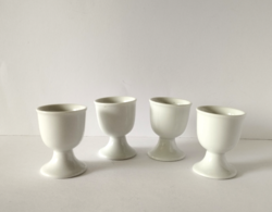 4 DB RETRO FEHÉR PORCELÁN TOJÁS TARTÓ
