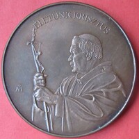 Bronz emlékére életünk a krisztus 1991 42,5 mm