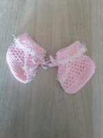 Horgolt zokni, cipő baby, gyerek, lányka, lány Új.