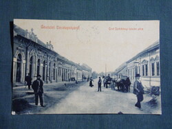 Képeslap,Szerbia,Bácstopolya,Topolya,Bačka Topola,Бачка Топола,Gróf Széchenyi István utca, 1908-