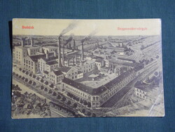 Képeslap,Budafok,Haggenmacher sörgyár,sörfőzde látkép,részlet,Kohn és Grünhut Bp. kiadás,1905-