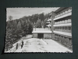 Képeslap,Kékestető,SZTK,SZOT gyógyintézet,üdülő,szálló,téli látkép,részlet 1958-
