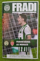Ferencváros Fradi - Monaco UEFA Europa League műsorfüzete 2022 10 27 futball foci
