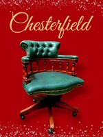 Chesterfield bőr kapitányszék ,íróasztal forgószék B115