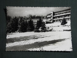 Képeslap,Kékestető,SZTK,SZOT gyógyintézet,üdülő,szálló,téli látkép,részlet 1958-