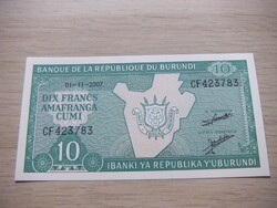 10    Francs   2007   Burundi