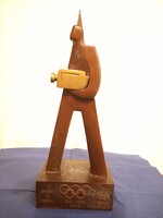 ROSA SERRA EREDETI BRONZ SZOBOR. ATHÉNI OLIMPIA 2004. RITKA OLIMPIAI RELIKVIA,VILÁGHÍRŰ MŰVÉSZTŐL.
