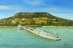AKCIÓ Lantos György Badacsonyi kikötő 20x30cm