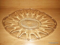 Antik üveg kínáló, asztalközép - 27*42,5 cm (6p)