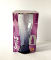 GYŰJTEMÉNYES 2008 FRANCIA COCA-COLA  LILA ÜVEG POHÁR SAJÁT BONTATLAN DOBOZÁBAN
