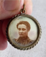 Vintage Szecesszios Fénykép tartòs medál