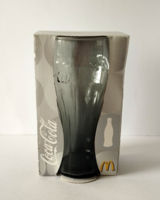GYŰJTEMÉNYES 2008 FRANCIA COCA-COLA FEKETE ÜVEG POHÁR SAJÁT BONTATLAN DOBOZÁBAN