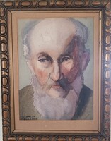 Akvarell Rabbi portré 1 Ft -ról, minimálár nélkül!