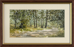 MINI AKVARELL - Barsi Ferenc, Szeptember, 10 x 19,5 cm