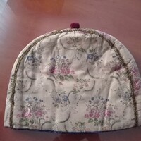 Antik textil teáskanna melegentartó, 33 x 25 cm