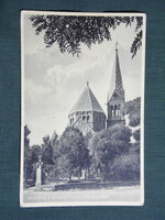 Képeslap,Veszprém,Hornig Károly bíboros sirkápolnája látkép részlet,Károly templom,Weinstock Bp,1945