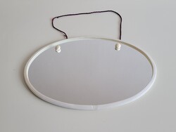 Régi retro ovális fali tükör 40 cm