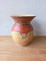 Hollóházi Szakmáry porcelán váza - matricával