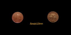 1 SCHILLING - 1987 - AUSZTRIA - BRONZ A VIRÁGOKKAL