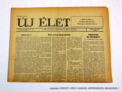 1972 október 1  /  ÚJ ÉLET  /  E R E D E T I, R É G I Újságok Szs.:  12505