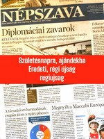 2018 július 31  /  NÉPSZAVA  /  SZÜLETÉSNAPRA! RETRO, RÉGI EREDETI ÚJSÁG Ssz.:  9885