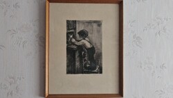 Fehér Alma rézkarc 29x19 cm