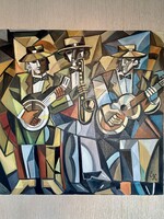 Elena Khmeleva olajfestmény 80cm x 80cm