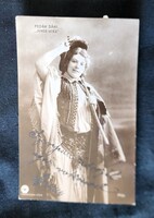 FEDÁK SÁRI OPERETT PRIMADONNA MEDGYASZAY VILMA SZINÉSZNŐ 1905 FOTÓ LAP JÁNOS VITÉZ KUKORICA JANCSI
