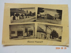Régi képeslap: Csepreg, részletek (1955)