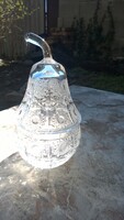Ritka forma- kristály cukortartó, bonbonos, asztalközép, kínáló-körte, hibátlan db m 17,5 cm