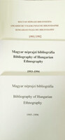 Magyar néprajzi bibliográfia / Bibiography of Hungarian Ethnography 1991-1992 + 1993-1994 + 1995-1996 (3 kötet) - Cserbák András (szerk.), Piróth István szerk., Terbócs Attila (szerk.)