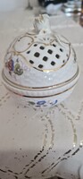 Hollóházi porcelán bon-bon tartó