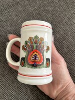 Vintage Hollóházi porcelán kávés korsó