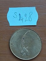 SZLOVÉNIA 5 TOLAR 1995 Sárgaréz, Alpesi kőszáli kecske  S428