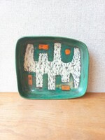Retro kerámia tál Pálné jelzéssel