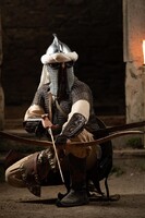 Perzsa láncos sisak középkor, replika Larp,