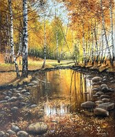 Dabronaki Őszi ragyogás 60x50cm olaj-vászon