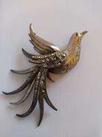 Antik bross paradicsom madár 10cm
