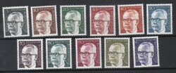Postatiszta Bundes 1283 Mi 635-645        13,00 Euró