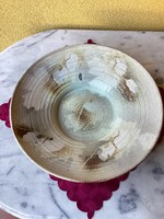 Zsűrizett retro kerámia fali tál 37 cm.