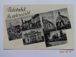 Régi postatiszta Weinstock képeslap: Beszterce (részletek)
