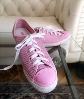 Converse 37-es rózsaszín tornacipő, 3D textil vászoncipő