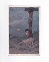 HV:39 Antik Vallásos Üdvözlő képeslap 1915