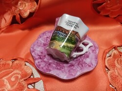 Gyönyörű  porcelán  emlékcsésze aljjal