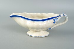 Antik fajansz, keménycserép szószos kiöntő