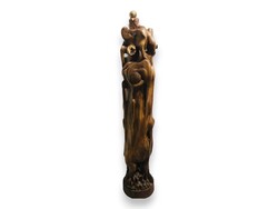 Monumentális organikus fa szobor, Záhorzik Nándor 150cm. - 52228