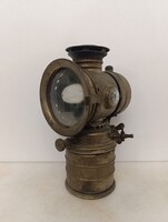 Antik bicikli lámpa Alte Fahrradlampe Bicycle Lamp karbid kerékpár gyűjtemény 304 1565