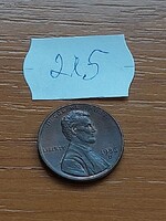 USA 1 CENT 1986 D, Cink réz bevonattal, Abraham Lincoln  215