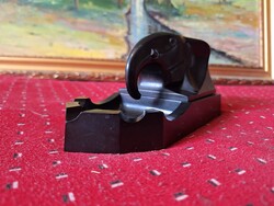 Ritka ART -DECO design GUMMON 2744  -IKONIKUS BAKELIT ELEFÁNTFEJES KINÁLÓS HAMUTARTÓ
